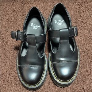 Dr. Martens Black Kids Dress Shoes with Buckle